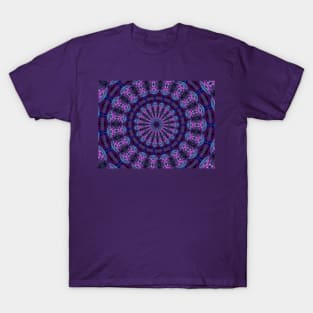 Flowery Tropical Islands Fractal Abstract Mandala Kaleidoscope T-Shirt